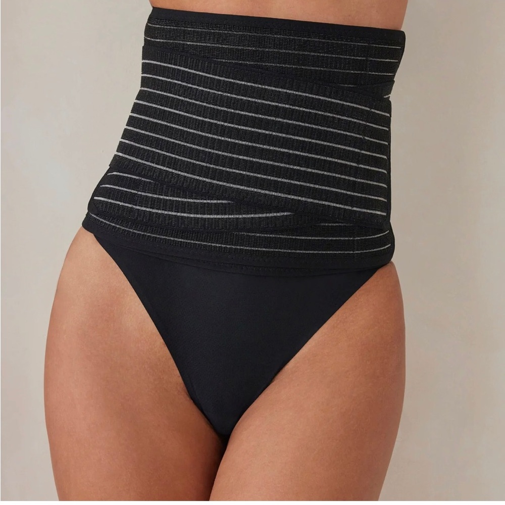 Bumpsuit black Velcro waist trainer